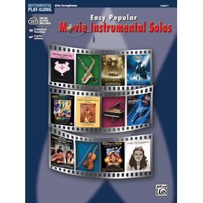 Easy Popular Movie Instrumental Solos: Alto Sax, Book & CD (Easy Instrumental Solos Series)