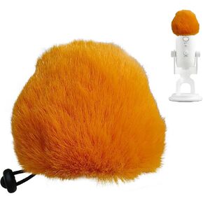 Mic Cover for Blue Yeti Microphone, Pop Filter Windscreen Furry Yellow