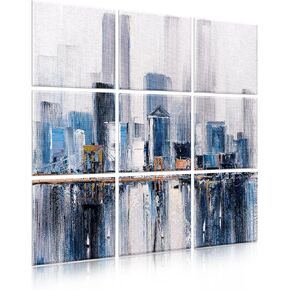 Decorative Art Acoustic wall panels 47"x 47"inch —City impression