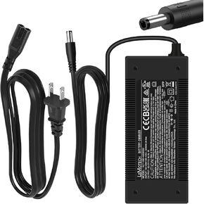شاحن سكوتر كهربائي LeMotech 54.6V 2A، محول إمداد طاقة بديل لسكوتر Gotrax GXL Hiboy، لبطارية ليثيوم أيون 48 فولت