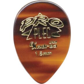 D'Andrea PRO-358 Pro Plec 1.5mm Guitar Pick with Shell Finish (12 Piece, Pointed Teardrop)
