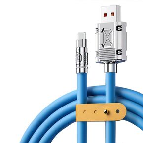 USB C Charger Cable 6FT, USB A to USB C Fast Charging Cord Compatible with Samsung Galaxy S23/S22/S21, Note10/9, Smartphone with USB C Port, USB Devices, Blue