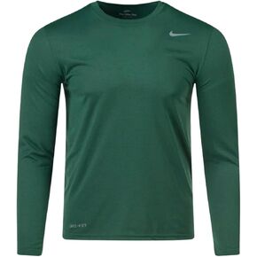 Nike Boys Legend Long Sleeve Athletic T-Shirt (Navy, Youth Medium)