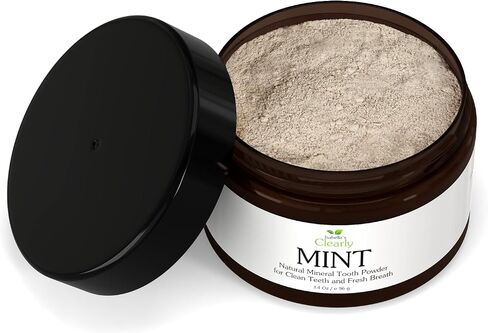 Isabella’s Clearly Mint Remineralizing Tooth Powder | Teeth Whitening Natural Fluoride Free Toothpaste for Adults, Kids, Sensitive Teeth and Gums | Xylitol, Baking Soda, Clay, Calcium (Mint Flavor) in Kuwait