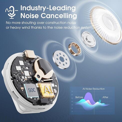 BOYA Omic-U ميكروفون لاسلكي Lavalier لإلغاء ضوضاء الهاتف Android من النوع C، عمر بطارية 5 ساعات، 164 قدم، حقيبة شحن USB-C ميكروفون بودكاست لاسلكي لتسجيل الفيديو، تسجيل الفيديو in Kuwait