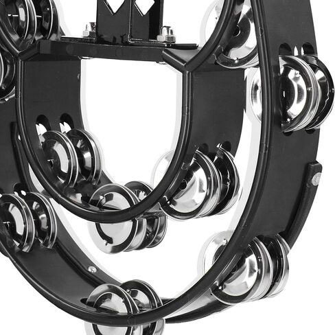 Hi Hat Tambourine Drum Set, Multifunctional Hi Hat Bell Drum Set Metal Jingles Hand Held for Bands, KTV, Music Classes in Saudi Arabia