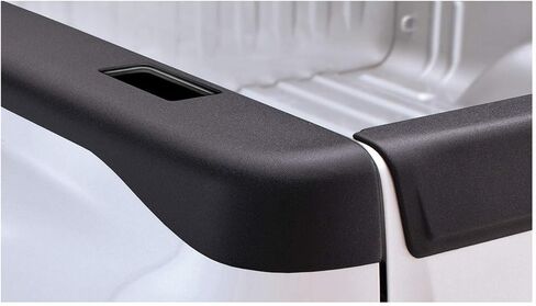 Bushwacker Ultimate BedRail Caps - Factory w/o Stake Holes | 2-Piece Set, Black, Smooth Finish | 49522 | Fits 2007-2013 GMC Sierra 1500 Fleetside w/ 5.8' Bed in Saudi Arabia