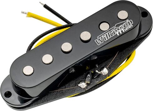 Wilkinson Vintage 60's Staggered Alnico 5 Single Coil Middle Pickup for Strat Style Electric Guitar, Black in Saudi Arabia
