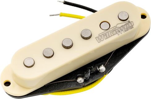 Wilkinson Vintage 60's Staggered Alnico 5 Single Coil Middle Pickup for Strat Style Electric Guitar, Black in Saudi Arabia