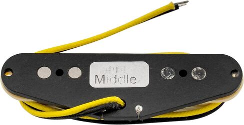 Wilkinson Vintage 60's Staggered Alnico 5 Single Coil Middle Pickup for Strat Style Electric Guitar, Black in Saudi Arabia
