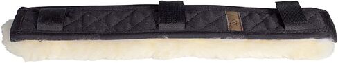 Horze Harleigh Sheepskin Halter Headpiece - Black - L in Saudi Arabia