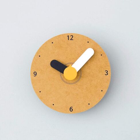 Retro Modern Wooden 'MINI' Wall Clock, Simplistic, Fashionable and Stylish, Silent Quartz Mechanism, Quality Materials made from Eco-Friendly MDF and Bamboo, Decor for Home/Office (Green) in Saudi Arabia