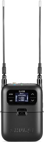 Shure SLXD15/UL4B Portable Digital Wireless System with SLXD1 Bodypack Transmitter, SLXD5 Single Channel Receiver and UniPlex UL4B Cardioid Lavalier Microphone | J52 Band (558-616 MHz) in Kuwait