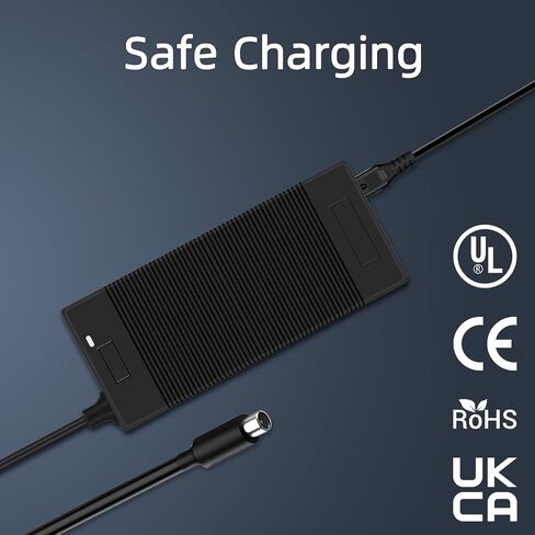LeMotech 54.6V 2A Electric Scooter Charger, Replacement Power Supply Adapter for Gotrax Scooter GXL Hiboy, for 48V Li-ion Battery in Saudi Arabia