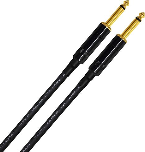 WORLDS BEST CABLES 3 Units - 2.5 Foot -Pedal, Effects, Patch, Guitar Instrument Cable Custom Made Made Using Mogami 2524 Wire and Neutrik-Rean NYS224BG Gold ¼ inch (6.35mm) TS Plugs in Saudi Arabia