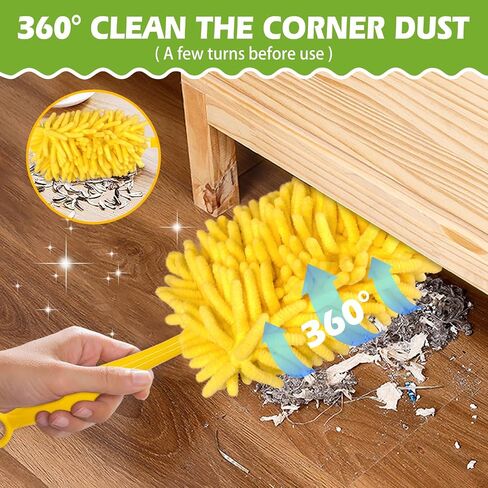 Reusable Dusters Pads Refill for Swiffer: Washable 360 Heavy Duster Pads Refill for Swiffer - Fleece Duster Refills for Swiffer Hand Duster for Cleaning Ceiling Fan Blinds Window (16 Pcs) in Saudi Arabia