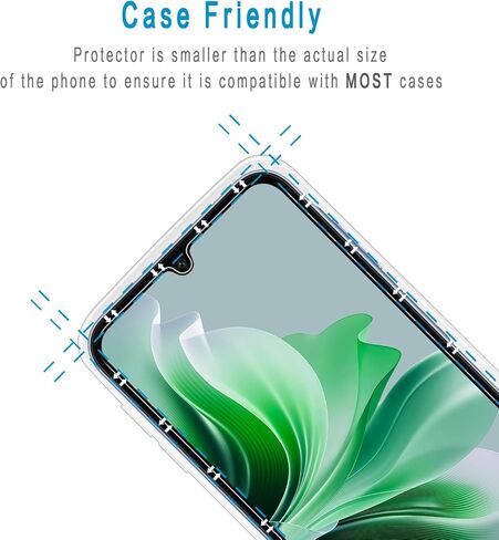(عبوتان) مصممة لهاتف Samsung Galaxy A15 5G وGalaxy A15 واقي شاشة من الزجاج المقوى مقاس 6.5 بوصة، مضاد للخدش، خالٍ من الفقاعات in Kuwait