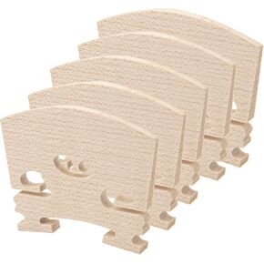 5 Pieces Yootones Violin Bridge 4/4 Full Size Violin Bridge Maple High Qualit Violin Parts Compatible with Violin Accessories