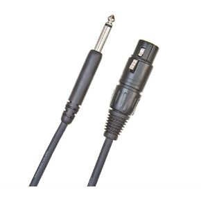 D'Addario Accessories Microphone Cable - XLR Cable - Shielded for Noise Reduction - XLR Female to 1/4-inch Ends - Classic Series - 25 Feet/7.62 Meters - 1 Pack