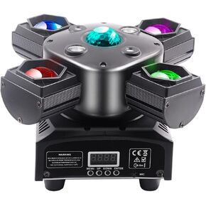 Tiny pixiu DJ Lights for Parties - Professional Stage Light Set with Moving Head Lights & Strobe Lights - Perfect Disco, Club, and Party Lights (Tiny Polar Fox)