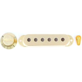 Alnicov Guitar Pickup Covers，6 Hole Single Coil Switch Tip Holder,Volume Speed Knobs Set for Strat ST Electric Guitar