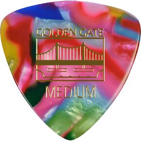Golden Gate Guitar Picks (MP-407), Clown Confetti, Large triangle - Medium