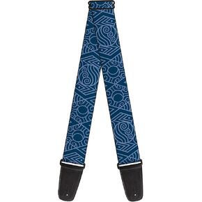 Buckle-Down Nickelodeon Guitar Strap, Avatar Last Airbender Water Element Symbol Blues, 2 Inches Wide