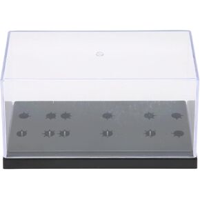 Qiilu Phono Cartridge Storage Case Headshell Storage Case Abs Phonograph Head Storage Box High End Phonograph Head Long Needle Rack Display Sample Box