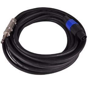 Seismic Audio SASPT12-100 Pro Audio Speakon to 1/4-Inch 12-Gauge 2 Conductor 100-Feet Speaker Cable
