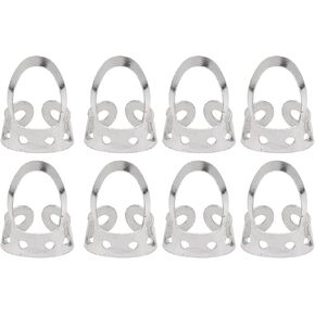 8 Pieces Metal Finger Picks Stainless Steel Guitar Finger Picks Thumb Picks Adjustable Large Medium Sizes Banjo Picks, Fingerpicks For Acoustic Guitar Picks Guitar Nails Ukulele Finger Picks (Gold)
