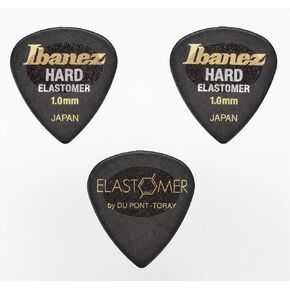 IBANEZ BEL16HD10SHBK Soft Elastomer Picks Hazed Black Pack of 3