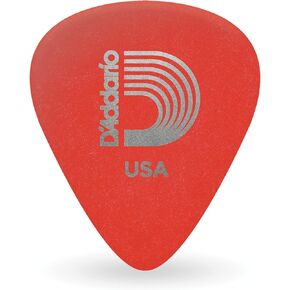 D'Addario Duralin Guitar Picks - Guitar Accessories - Guitar Picks for Acoustic Guitar, Electric Guitar, Bass Guitar - Great Strength, Grip, Durability - Red, Super Light, 0.50mm, 100-Pack