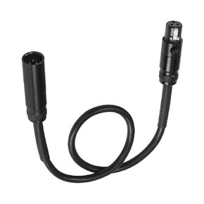 CERRXIAN Mini XLR Male to Female Audio Adapter Cable,1FT/0.3M 3-pin Mini XLR to Mini XLR Converter Cord,Gold Plated Mini XLR Mic Cord for Headphone, Camera