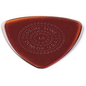 Dunlop 512P Primetone TRIANGLE Sculpted Plectra with Grip, 3-Pack 1.50 mm