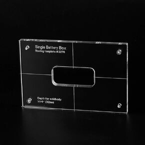 Musiclily Pro CNC Accurate Acrylic Single Battery Box Routing Templates