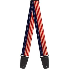 Buckle-Down Guitar Strap American Flag Stripe 2 Inches Wide