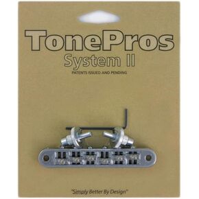 Standard Tune-O-Matic Bridge With Small Posts And Roller Saddles Chrome