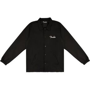 Fender Spaghetti Logo Coaches Jacket, Black, L