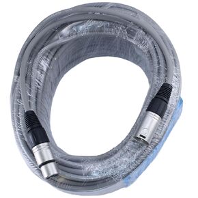 كابل ميكروفون XLR بطول 100 قدم ذكر إلى أنثى (أسود)
