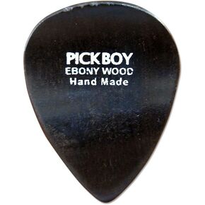 Pickboy Exotic Pick, Curve, Hand-made, Ebony, 5 picks