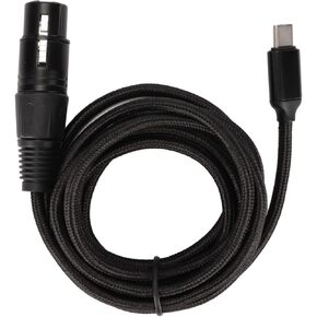 SUNGOOYUE USB C to XLR Female Microphone Cable,Connector Cords Adapter for Microphones or Recording,Low Noise HiFi Plug and Play Recording Line for PC Phone Tablet (3)