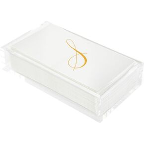 Rebecca Luxurious- Acrylic Bathroom Organizer and Hand Towel Tray, Clear Vanity Storage for Shelf, Counter, or Closet Organization, Store Makeup, Cosmetics, or Toiletries, 9" x 5"
