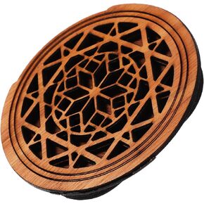 Vaguelly Halt Electric Guitar Accessories Wooden Guitar Soundhole Cover Guitar Block Protector Cover Feedback Reducer for Acoustic Classic Guitar Electric Guitar Accessories