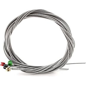 Alnicov 4 String Bass Strings，Stainless Steel，With Color Ball Ends for Electric Bass Guitar Replacement Parts