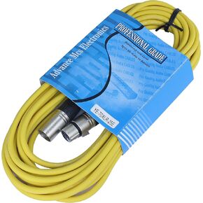 25 foot Male to Female XLR microphone cable (White)