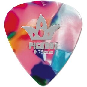Pickboy Med Raindrop, Multi-color, Pik Pak, 0.75mm, 10 picks