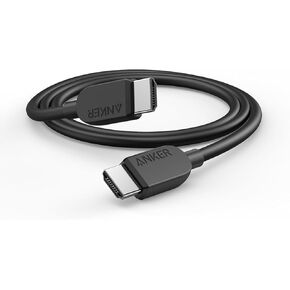 كابل Anker HDMI 4K/60 هرتز، سلك HDMI عالي الوضوح بطول 25 قدمًا، كابل HDMI عالي السرعة معتمد بسرعة 18 جيجابت في الثانية، متوافق مع Playstation 5 وXbox وSamsung وSony 4K TV والمزيد