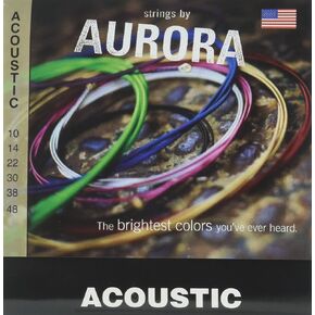 Aurora Strings AURPPA-10 Acoustic Guitar Strings, Purple