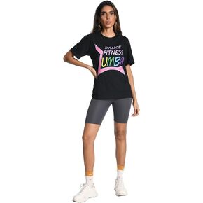 Women's Gym Tank Tops & T-Shirts. Unisex Loose fit, Active Graphic Prints. Perfect for Dance, Sport, and Workout Size L Blue