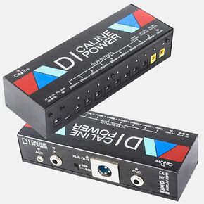 Caline Guitar Pedal Power Supply,DI Box Pedal Board Power Supply,Multi Pedal Power with AUX and USB in